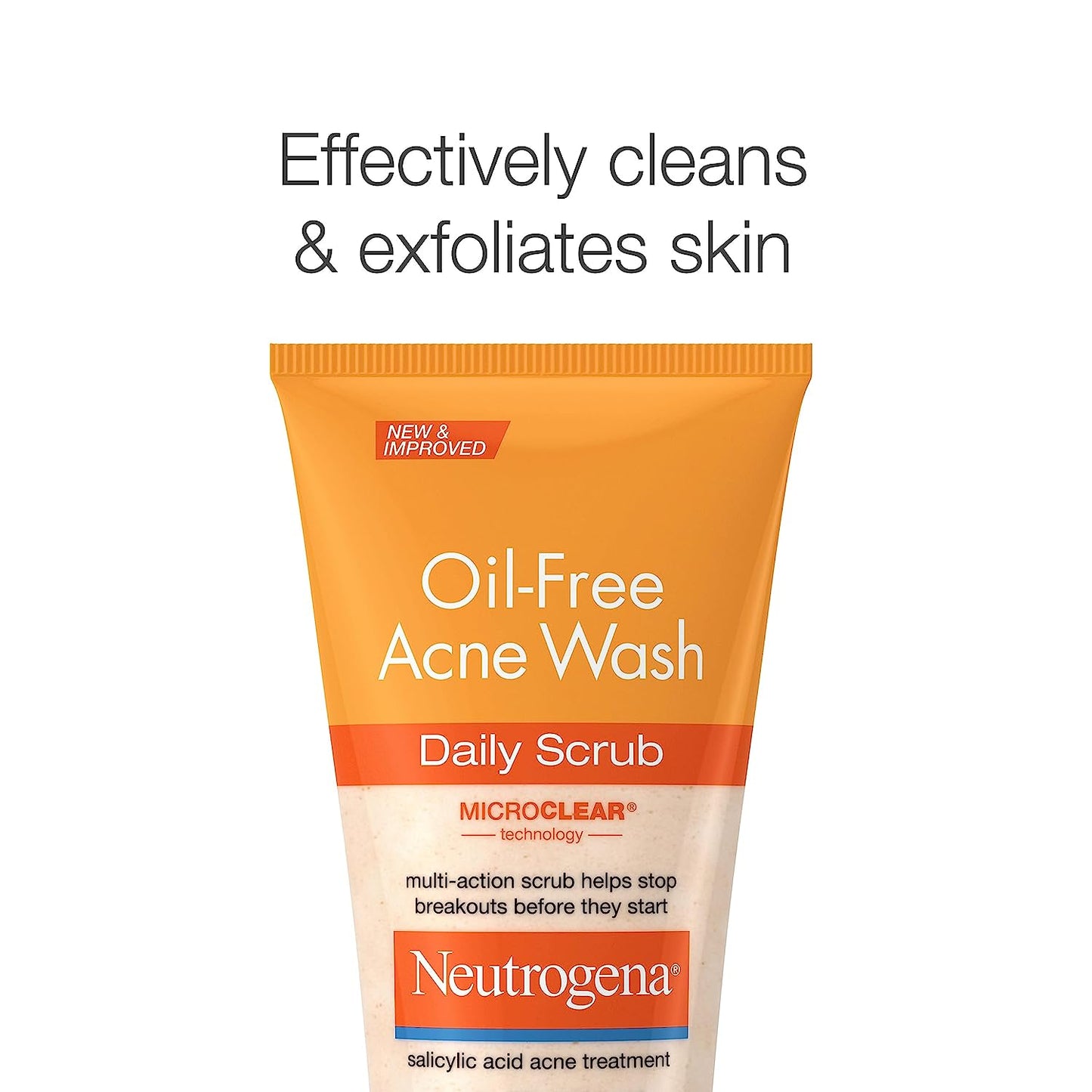 Daily Acne Cleanser – 2% Salicylic Acid Exfoliating Face Wash (Oil-Free, 4.2 fl oz)