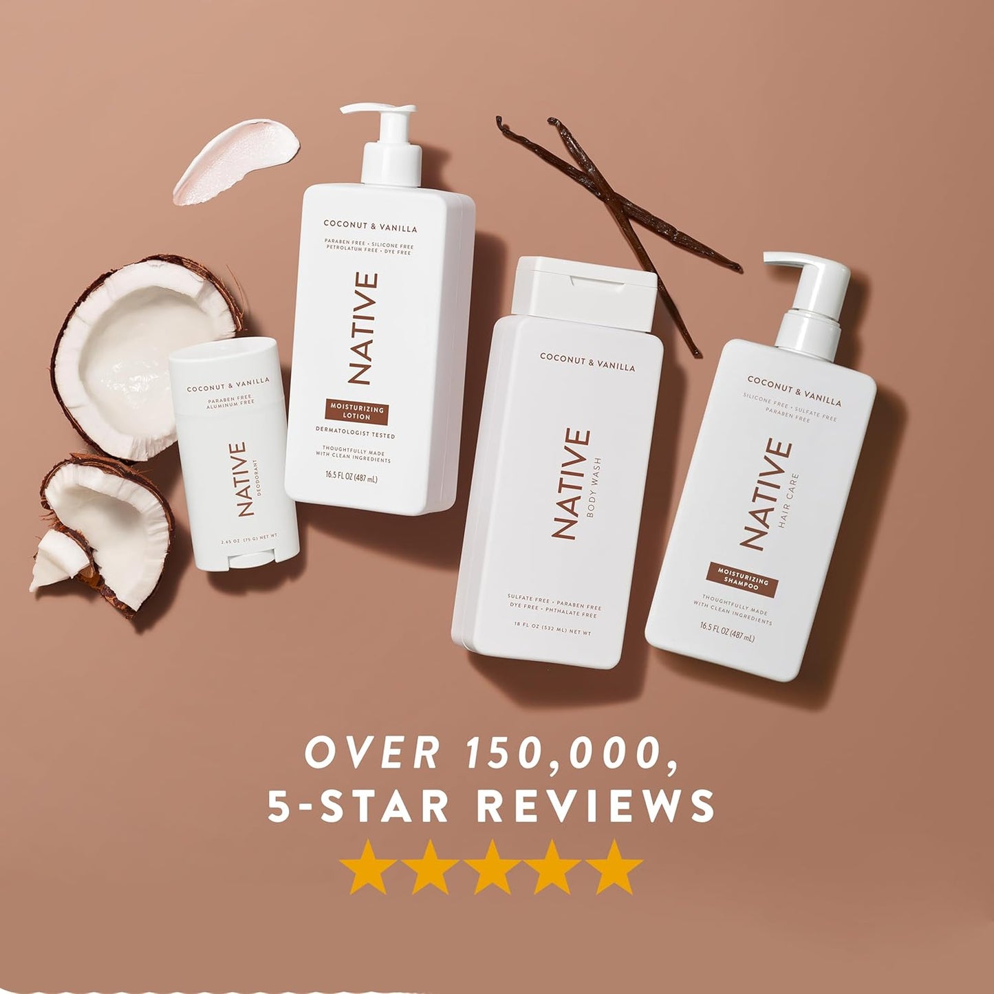 Body Lotion Contains Naturally Derived Plant-Based Moisturizers for Women and Men | Restores Dry Skin, Coconut & Vanilla, 16.5 Fl Oz
