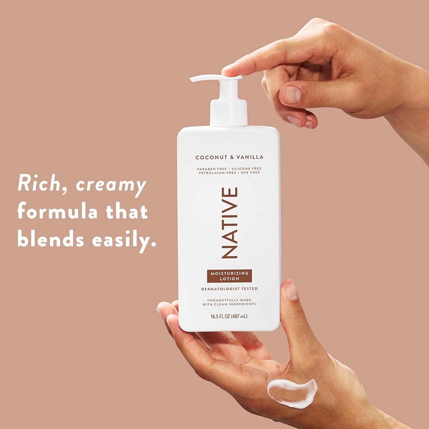 Body Lotion Contains Naturally Derived Plant-Based Moisturizers for Women and Men | Restores Dry Skin, Coconut & Vanilla, 16.5 Fl Oz