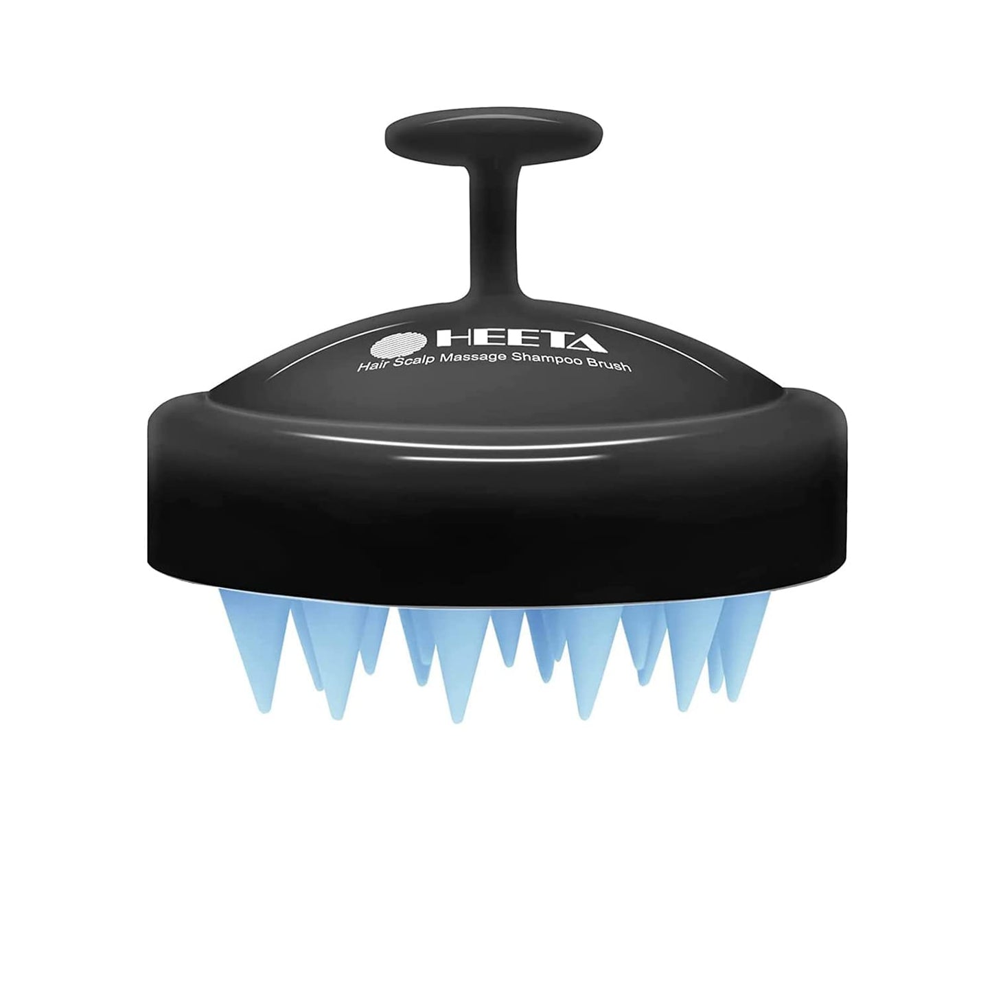 Scalp Massager Hair Growth, Soft Silicone Scalp Scrubber Shampoo Brush for Exfoliation, Dandruff Removal Head Massage Stress Relax, Wet & Dry Use for Thick Thin Curly Hair Care, Black
