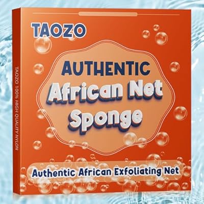 Authentic African Exfoliating Net Sponge – Long Bath & Shower Scrubber