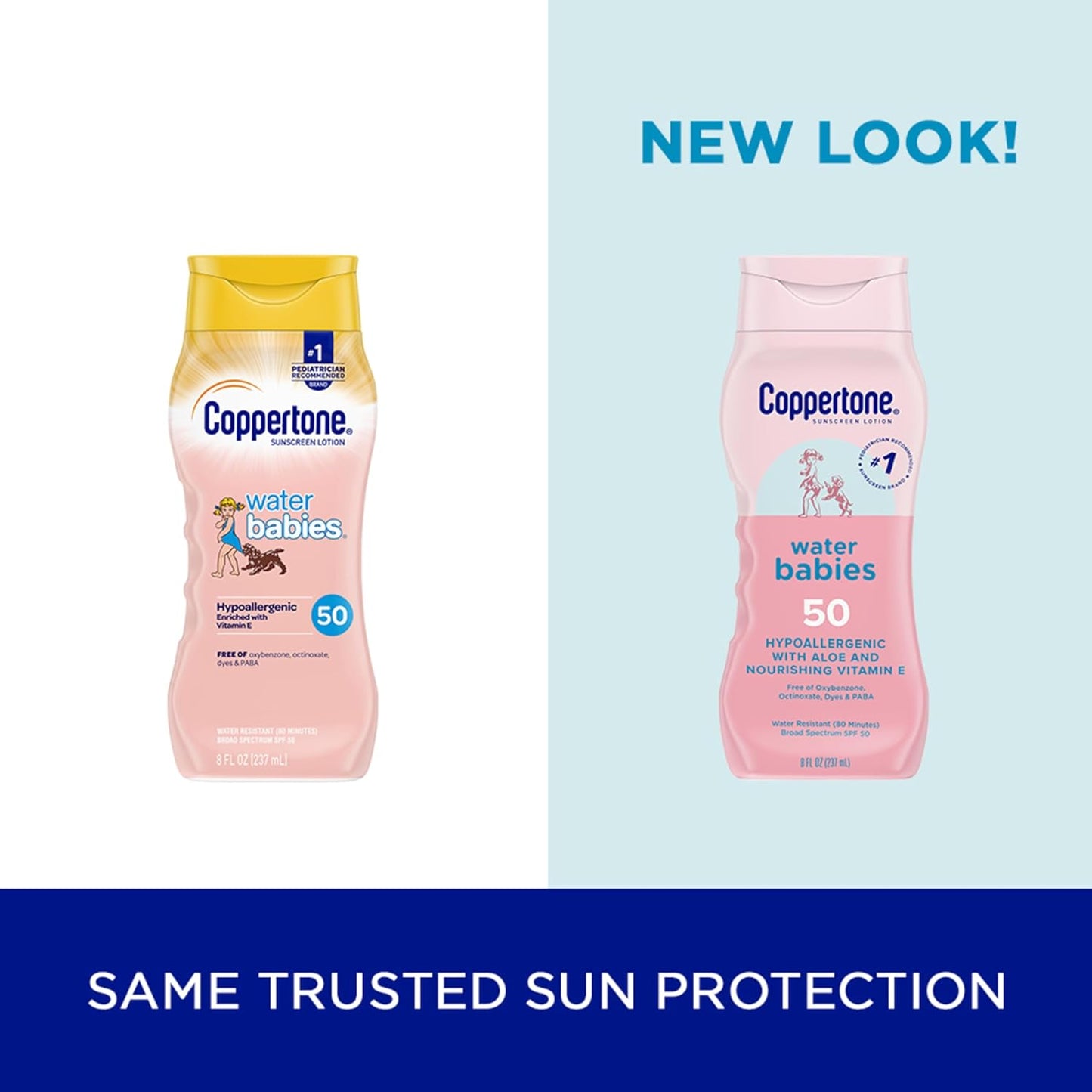 Coppertone WaterBabies Sunscreen Lotion SPF 50 – 8 Fl Oz Bottle (Pack of 12)