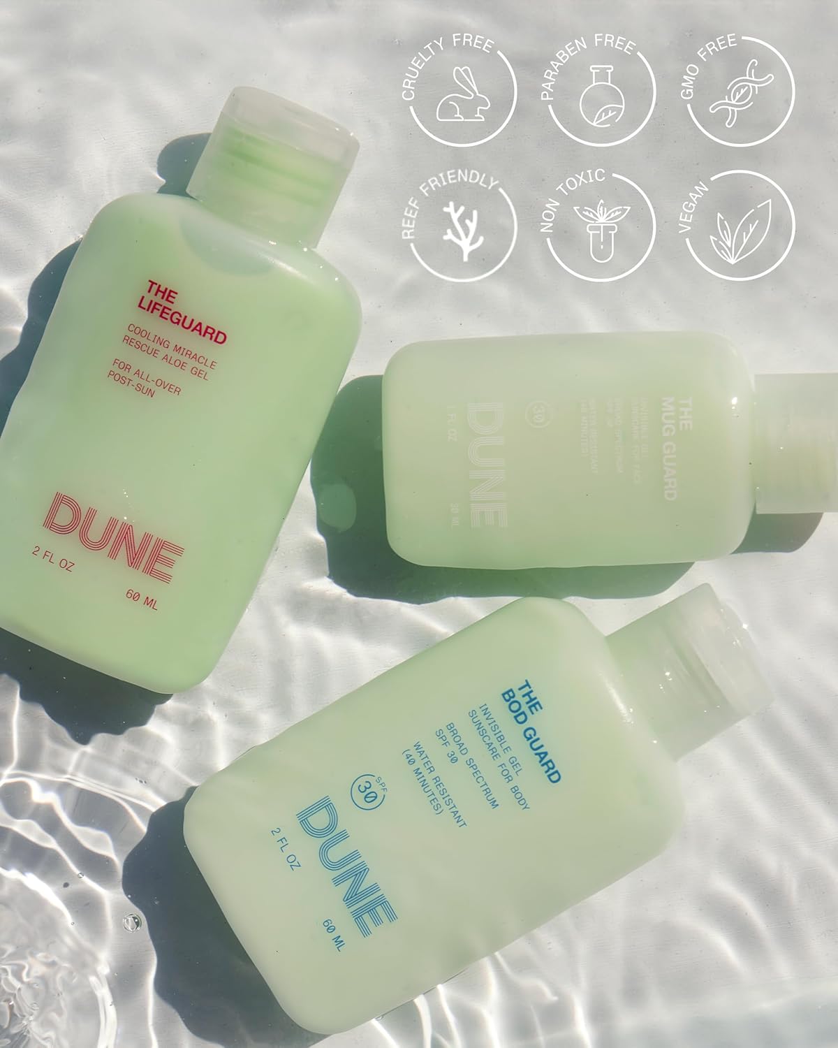Dune Suncare Jetsetter Gelly Pack – 3-Piece Travel Set (SPF 30)