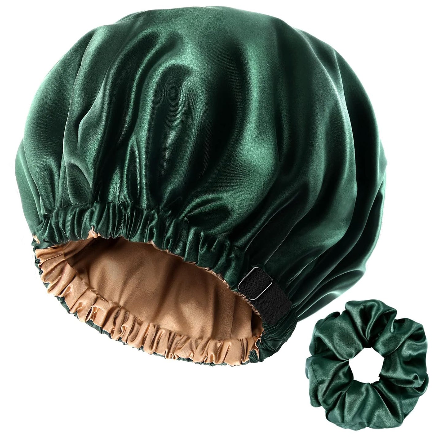 Double Layer Satin Bonnet Silk Bonnet Adjustable Hair Bonnet for Sleeping Bonnets for Women Curly Natural Hair Mom
