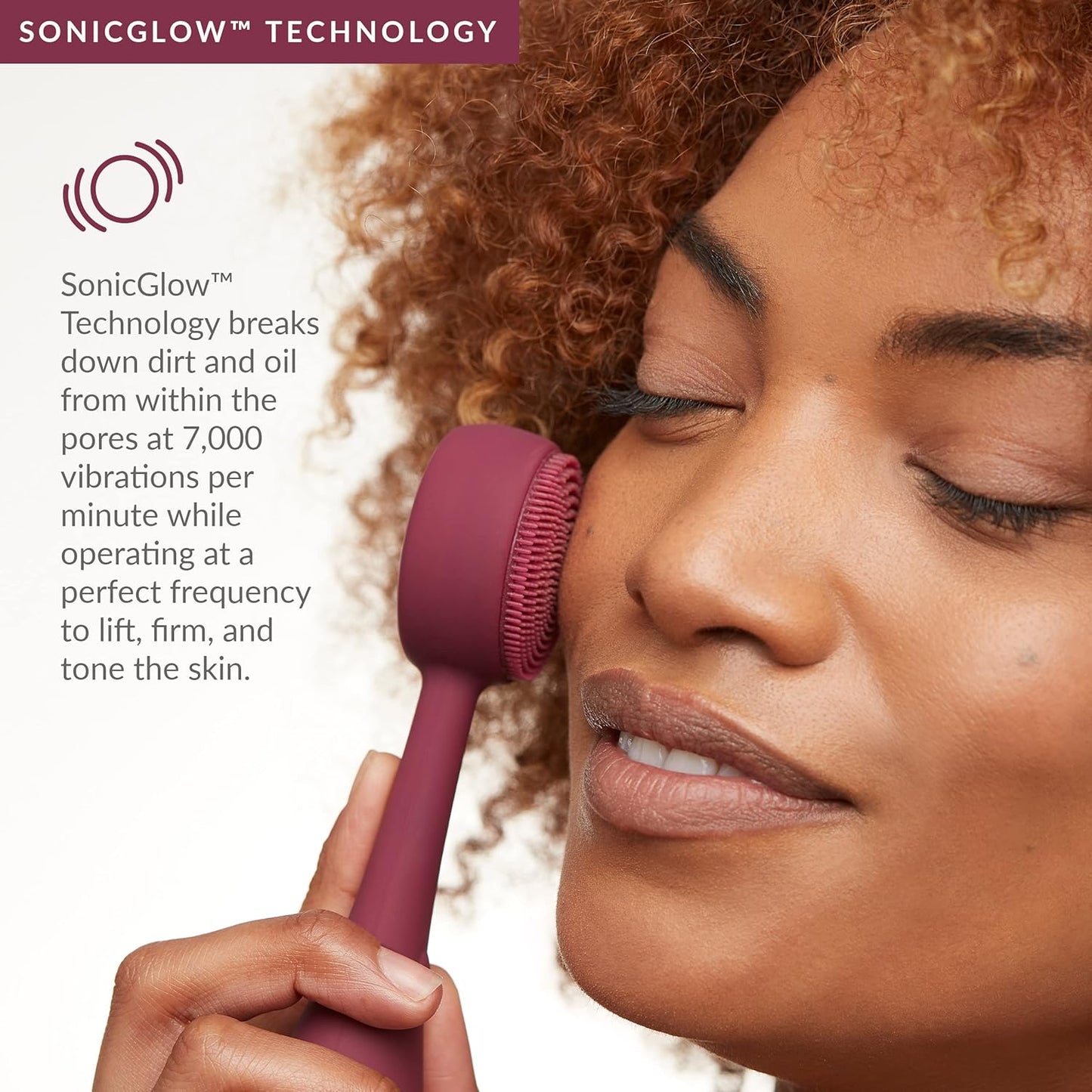Clean - Smart Facial Cleansing Device with Silicone Brush & Anti-Aging Massager