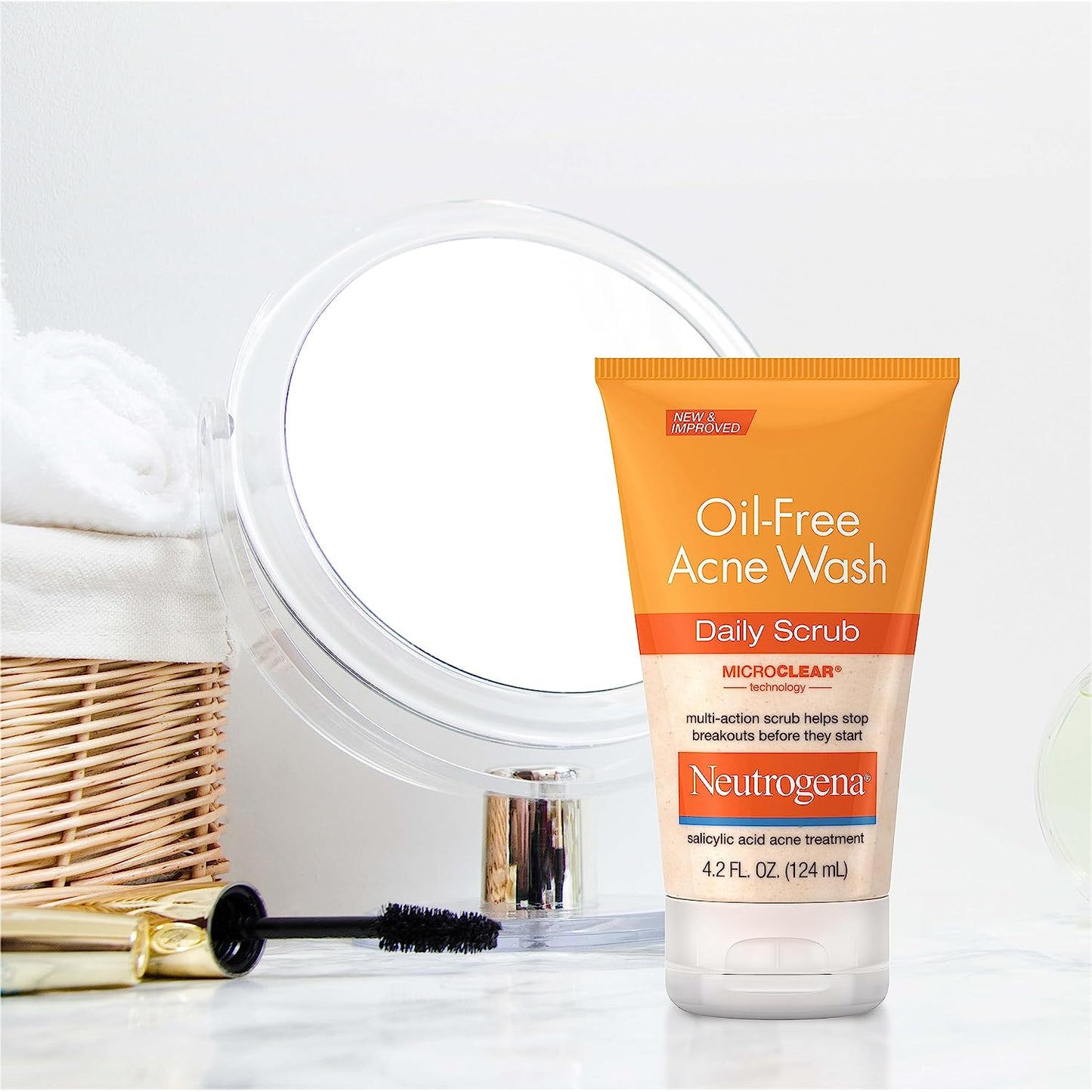 Daily Acne Cleanser – 2% Salicylic Acid Exfoliating Face Wash (Oil-Free, 4.2 fl oz)