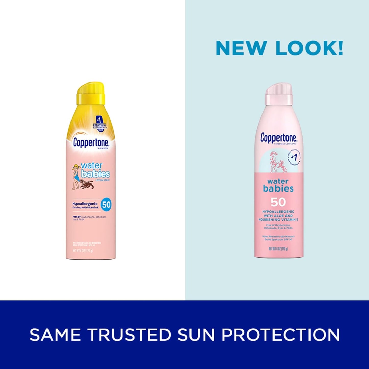 Coppertone WaterBabies Sunscreen Spray SPF 50 – 6 oz (Pack of 2)