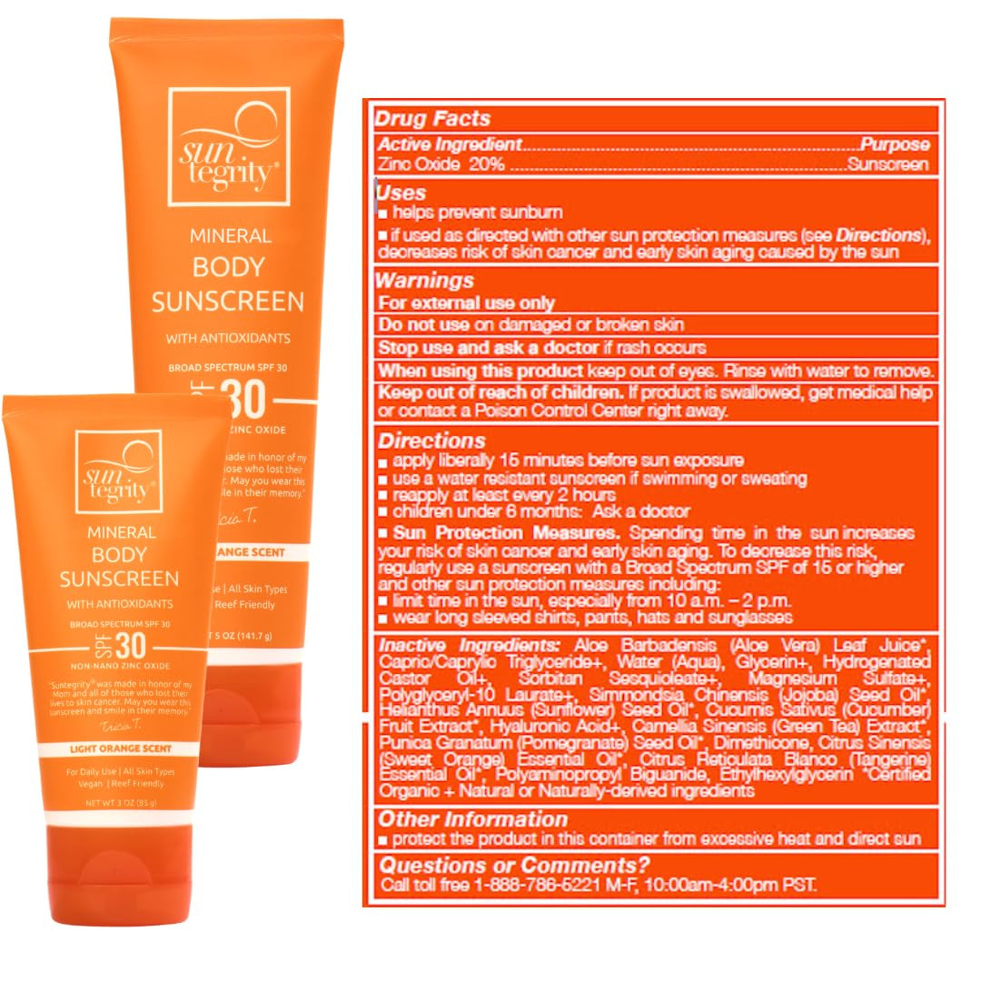 Mineral Body Sunscreen - SPF 30, 5 Oz