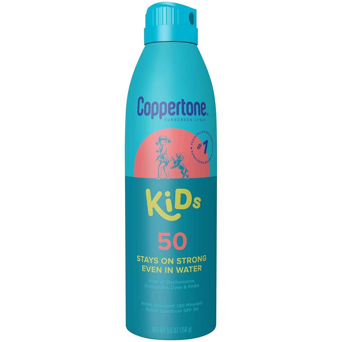 Coppertone Kids Sunscreen Spray SPF 50 – 5.5 oz (Pack of 3)