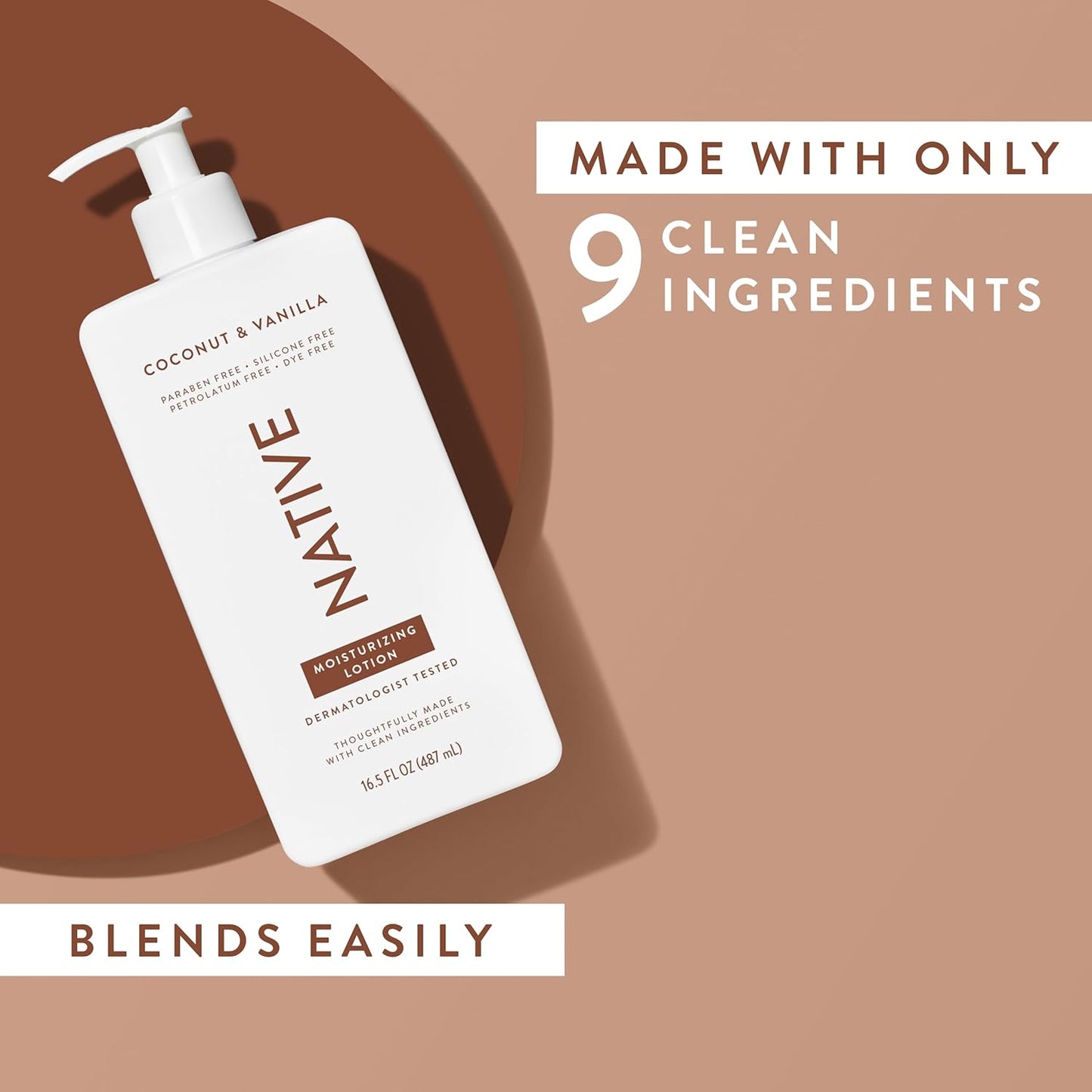 Body Lotion Contains Naturally Derived Plant-Based Moisturizers for Women and Men | Restores Dry Skin, Coconut & Vanilla, 16.5 Fl Oz