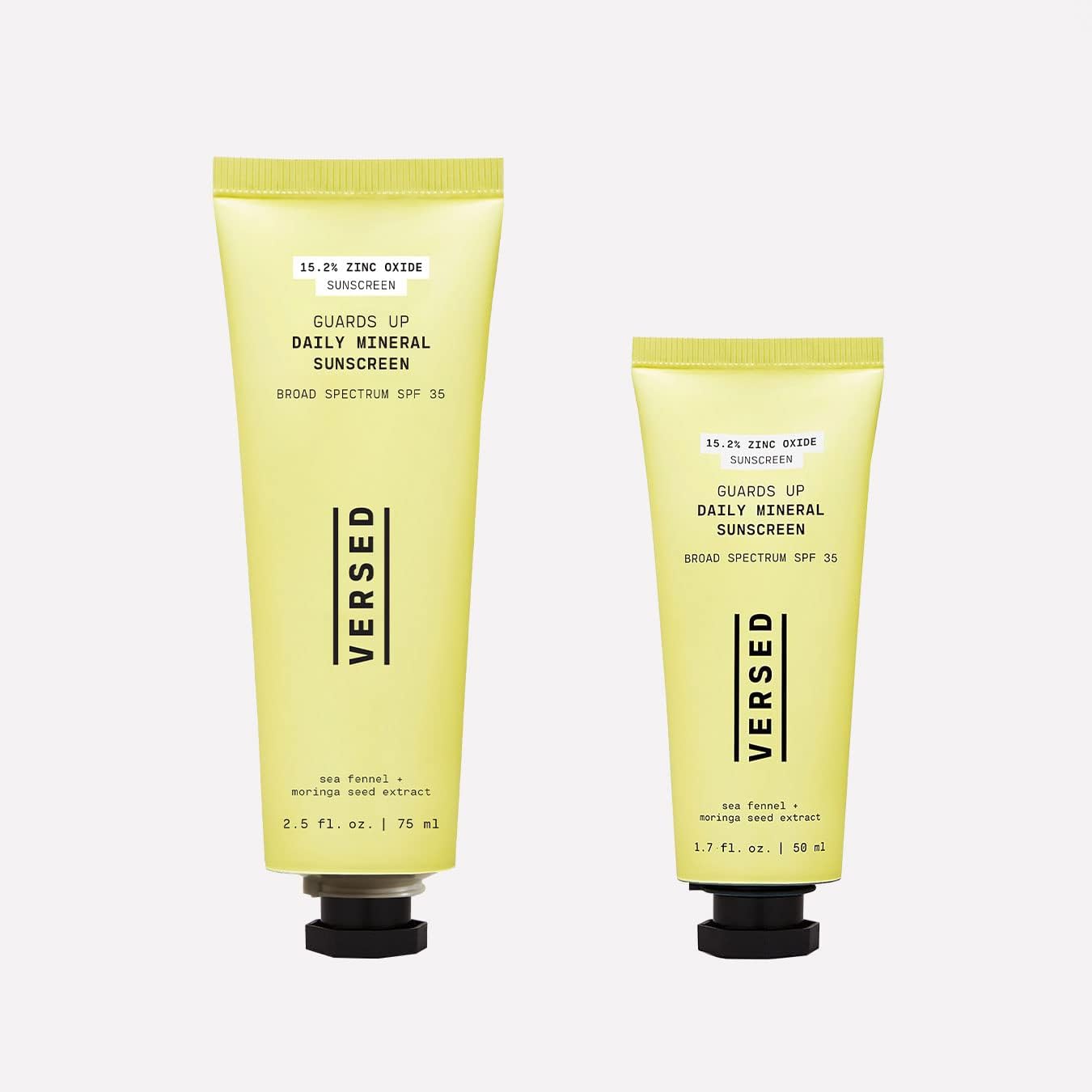 Guards up Daily Mineral Sunscreen - SPF 35 Zinc Oxide Broad Spectrum Sunscreen - Moringa Seed + Sea Fennel Extract Non Nano Peachy Hue Sun Screen, Vegan + Pregnancy Safe (2.5 Oz)