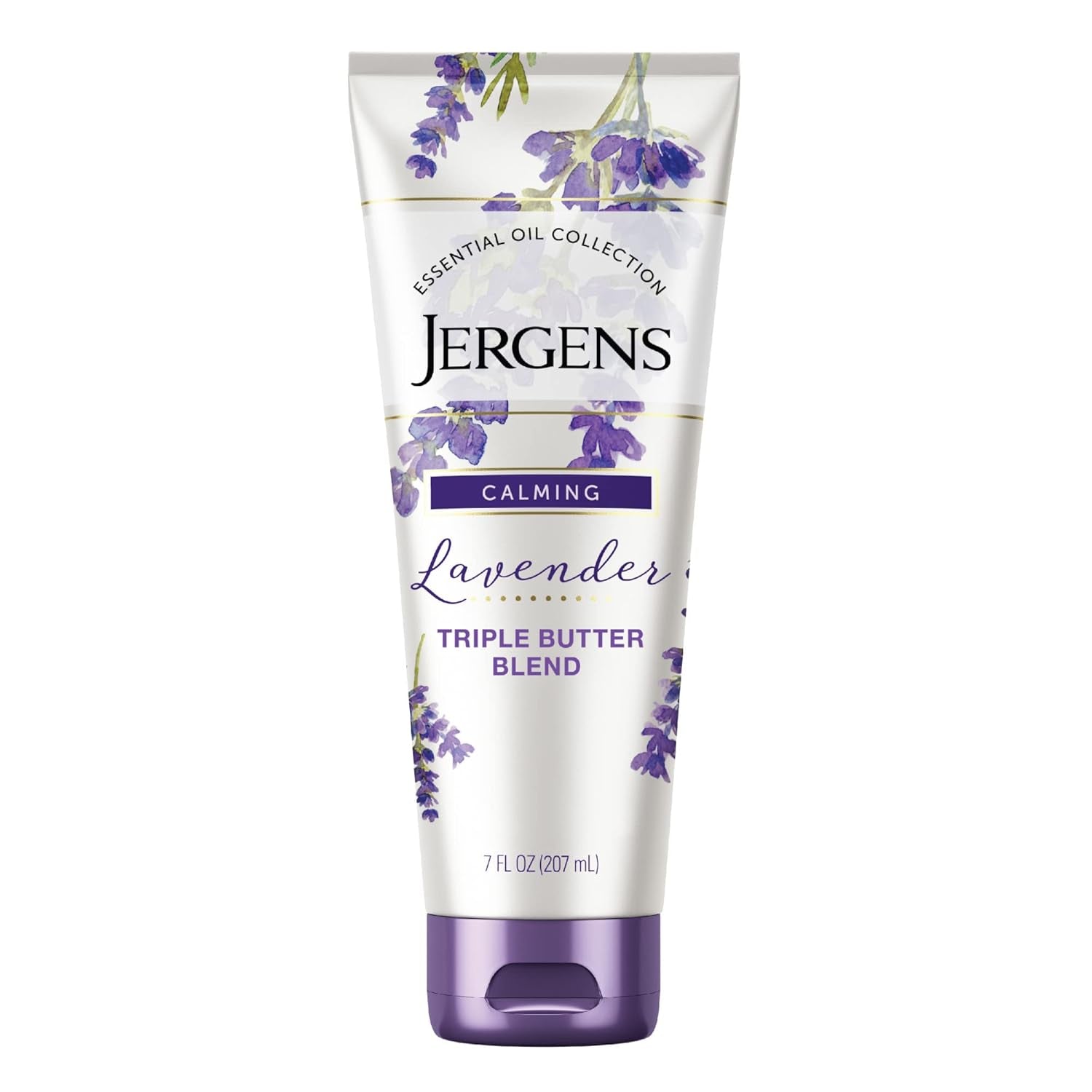 Lavender Body Butter Hand and Body Lotion, Moisturizer for Women, with Essential Oils for Indulgent Moisturization, 7 Oz