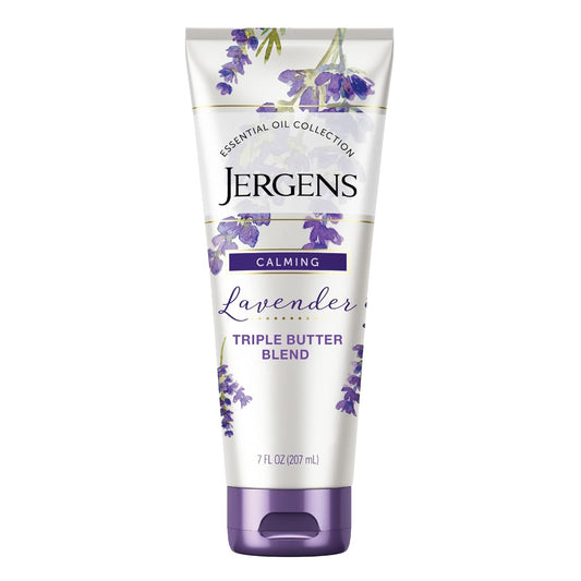 Lavender Body Butter Hand and Body Lotion, Moisturizer for Women, with Essential Oils for Indulgent Moisturization, 7 Oz